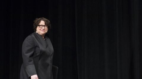 Sonia Sotomayor, jueza de la Corte Suprema.