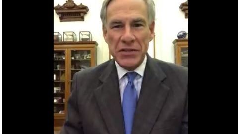 El gobernador de Texas Greg Abbott.