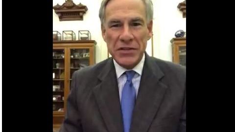 El gobernador de Texas Greg Abbott.