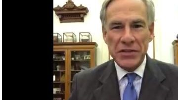 El gobernador de Texas Greg Abbott.