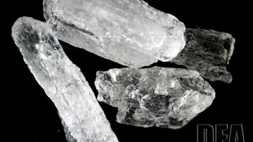 La metanfetamina es conocida como "cristal"