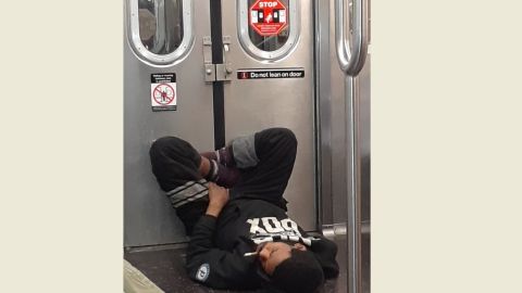 Anarquía en el subterráneo de Nueva York.