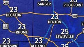 Mucho frío en Texas.