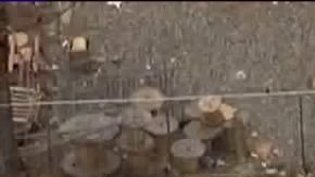 Toma aérea del accidente laboral