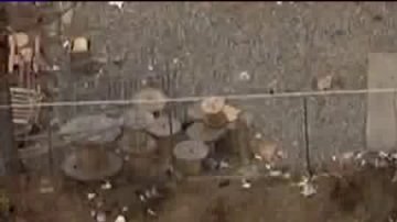 Toma aérea del accidente laboral