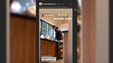 Daniela Basso compartió a través de una historia de Instagram el momento.