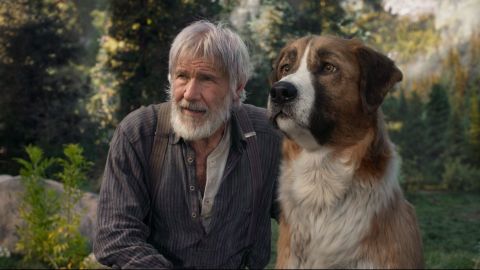 Harrison Ford en el papel de Thornton y Buck en una escena de "The Call of the Wild". / Foto: 20th Century Studios