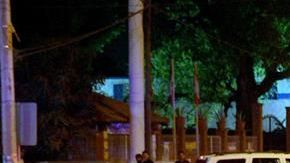 Escena del crimentarde en el hospital.