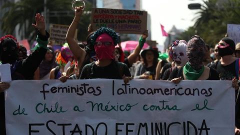 Protesta de mujeres.