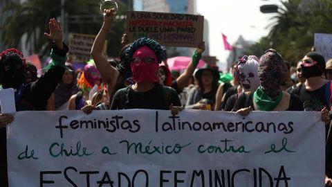 Protesta de mujeres.