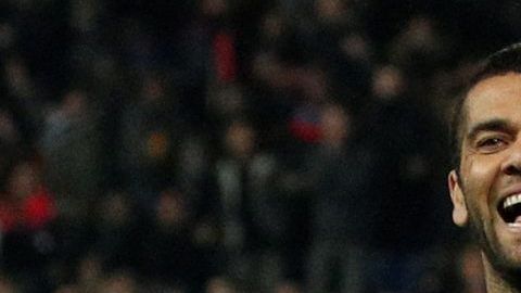 Dani Alves en el Paris Saint-Germain.