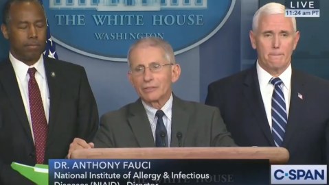 El Dr. Anthony Fauci forma parte del equipo de lucha contra el coronavirus en EEUU.