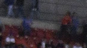 Jugadores del Cruz Azul festejan en el Estadio Azteca.