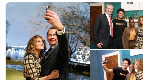 Sonrisas y tragos anoche en Gracie Mansion