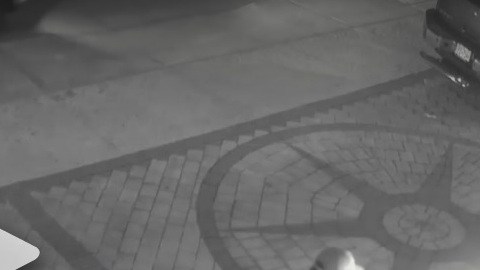 Quema de una bandera en la puerta