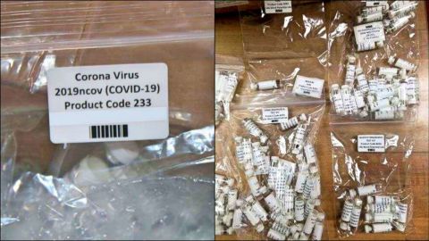 Kits decomisados en aeropuertos LAX y O`Hare.