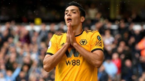 El delantero mexicano Raúl Jiménez del Wolverhampton inglés.