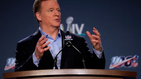 NFL Commissioner Roger Goodell Super Bowl Press Conference