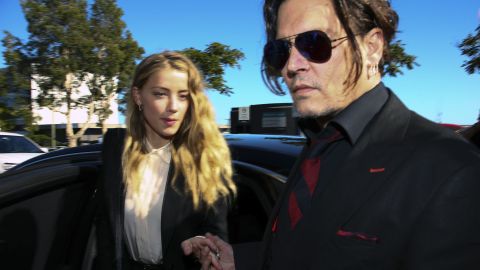 Johnny Depp y su ex esposa Amber Heard