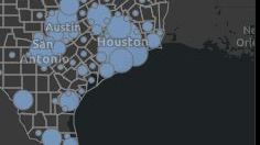 El área de Houston reporta más casos.