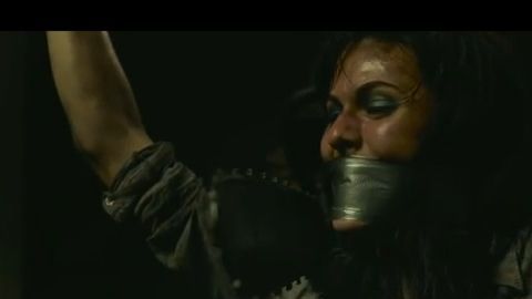Escena de la película “Texas Chainsaw Massacre”.