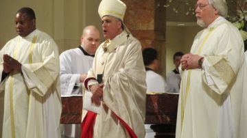 El cardenal Daniel DiNardo, arzobispo de Galveston-Houston, ofició una misa crismal en el inicio de la Semana Santa.