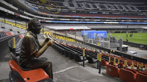 El Estadio Azteca lució vacío en la jornada 10 del Torneo Clausura 2020.