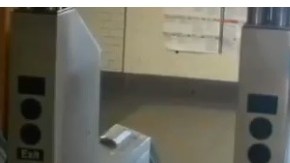 Al momento de colarse en el Metro