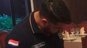 Ronaldinho con las autoridades paraguayas.