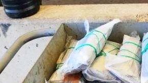 Los "tamales" de metanfetamina.