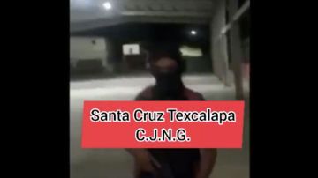 VIDEO: CJNG se muestra en plaza pública y amenazan a La Familia Michoacana