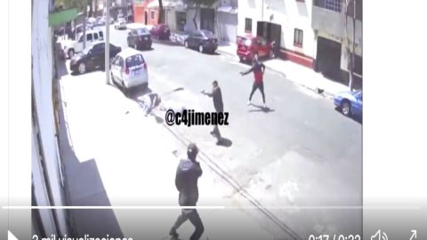 VIDEO: Momento en que sicarios propinan 25 balazos a mujer y a invidente