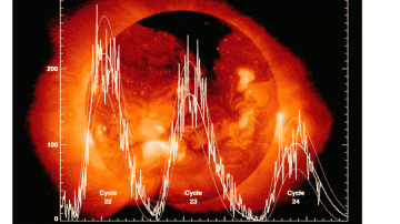 Los ciclos solares ocurren en periodos de 11 años.