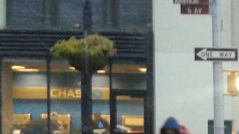 Lluvia fría en Manhattan.