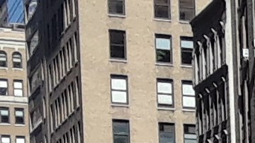 Calle cerrada al tráfico vial en Manhattan