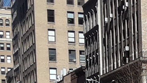 Calle cerrada al tráfico vial en Manhattan