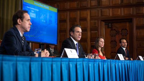 Gobernador Andrew Cuomo en conferencia sobre el coronavirus