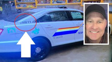 El sospechoso había hecho que su auto pareciera de la flota de la policía canadiense.