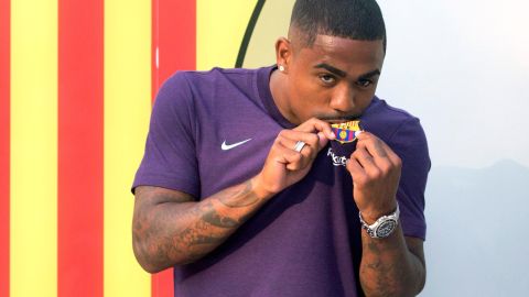 Malcom ya está en Barcelona. EFE/Quique García