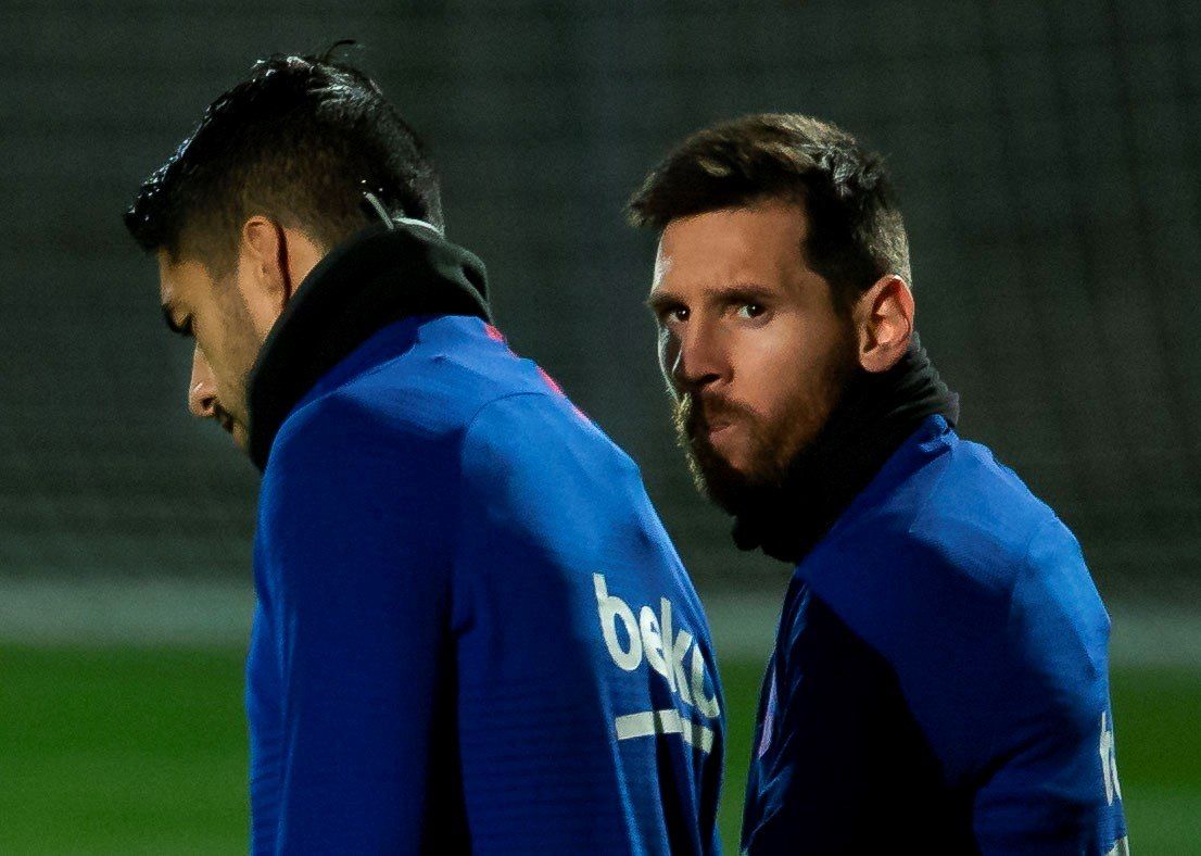 Lionel Messi durante un entrenamiento.