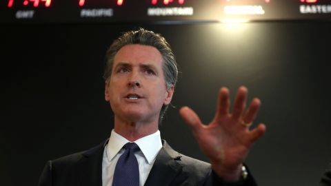 Gavin Newsom, gobernador de California.