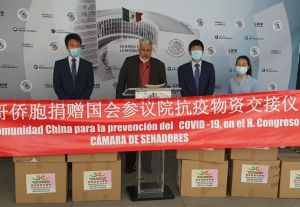 Coronavirus: Empresarios chinos hacen millonaria donación a Senado mexicano