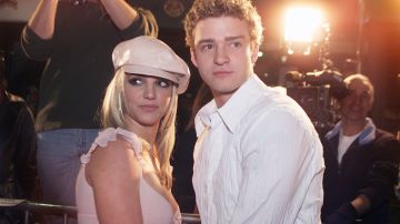 Britney Spears y Justin Timberlake en foto del 2002.