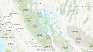 El sismo ocurrió a 32 millas de Mammoth Lakes en California.