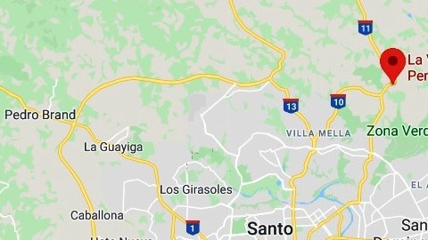 20 kms al norte de Santo Domingo