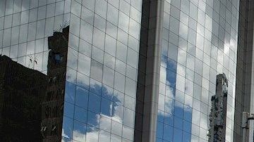 Las calles vacías de Sao Paulo a causa de la cuarentena.