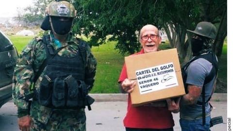 Exhiben narcodespensas en Matamoros