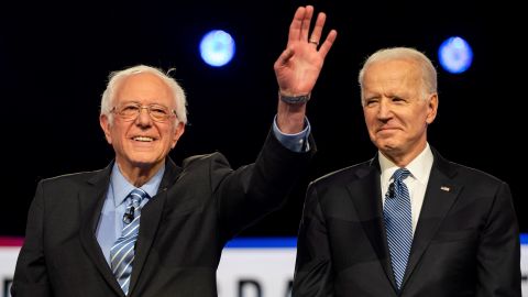 Sanders dijo que trabajaría con Biden para sacar adelante ideas progresistas.