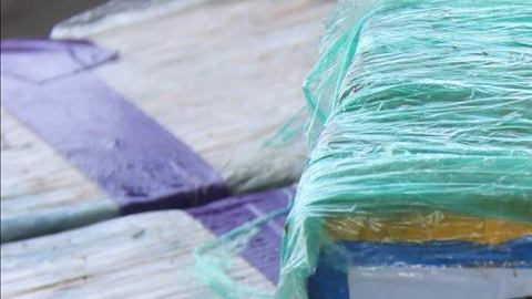 Los paquetes de cocaína estaban marcado con las letras "AA".