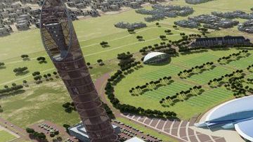 El Khalifa Stadium, una de las sedes del Mundial de Qatar 2022.